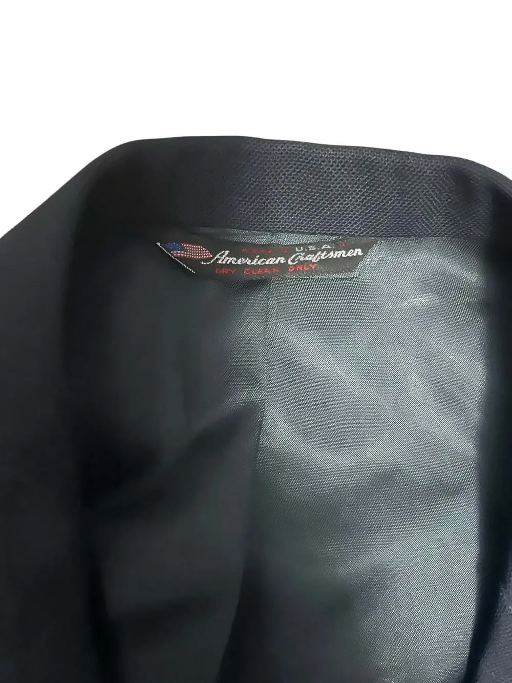 Stafford Men's Black Blazer Two-Button Sport Coat with Gold-Tone Buttons